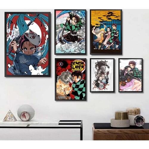 5D Diamond Painting Demon Slayer: Kimetsu No Yaiba Tanjirou Nezuko Cross Stitch Embroidery Mosaic Needlework Sets Home Decor