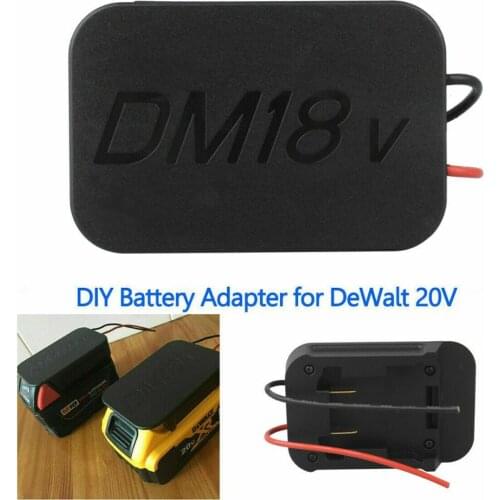 For Milwaukee M18 18V and dewalt 20V max Battery Power Adapter with 12 AWG wires Power Wheels adapter