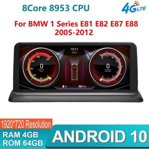 Android 10.0 Car GPS Navi Receiver multimedia For BMW E87 E81 E82 E88 8 Core Snapdragon CPU 4+64GB WIFI 4G BT IPS Touch 1920*720