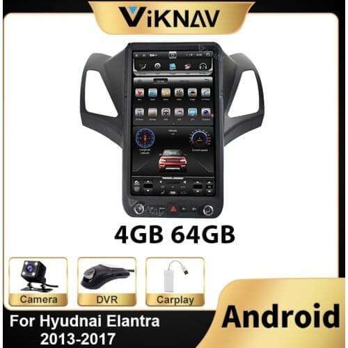 Android car radio stereo multimedia player For Hyudnai Elantra 2013 2014 2015 2016 2017 car GPS navigation DVD player head unit