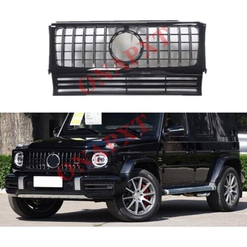 Car Hood Bumper AMG GT Front Grill Car Styling Middle Grille Bumper Grille Vertical Bar G63 G500 G55 G350d For Benz G-Class W463