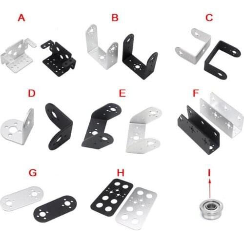 Free Shipping DIY RC Robot Single Shaft Steering Servo Metal Bracket Holder Fixed Frame Support Accessory Spare Parts
