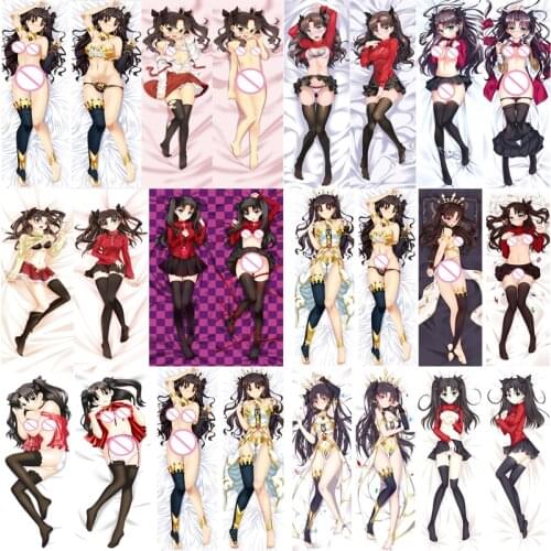 December update Japan Anime Dakimakura body pillow cover case Fate/stay night sexy girl Tohsaka Rin hugging Body pillowcase