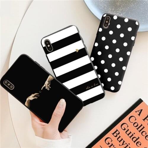 Stripe Wave Point Simple TPU Phone Case For iPhone 12 11 13 Pro Max XS Max 12 Mini XR X SE 2020 8 7 6S Plus 5S Luxury Coque