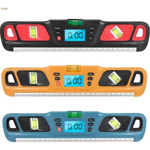 Magnetic Level Shockproof Tor-pedo Level Box Spi-rit Level 180 90 45 Degree Bubble Level Shock Resistant Tor-pedo Level 19QB