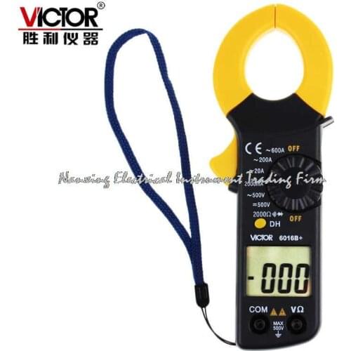 Fast arrival VICTOR Digital clamp Multimeter VC 6016B+3/4 Auto Range Temperature Test Streamline Design & Large LCD Display