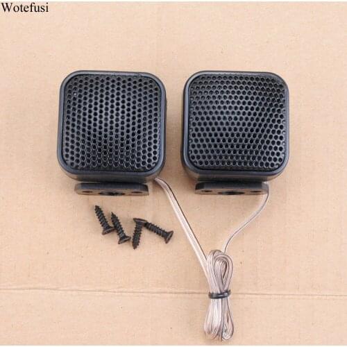 Wotefusi Car Speaker Audio Super Power Loud Dome Square Tweeter Speakers Black 500W Tweeters Universal 105 db [QPA428]