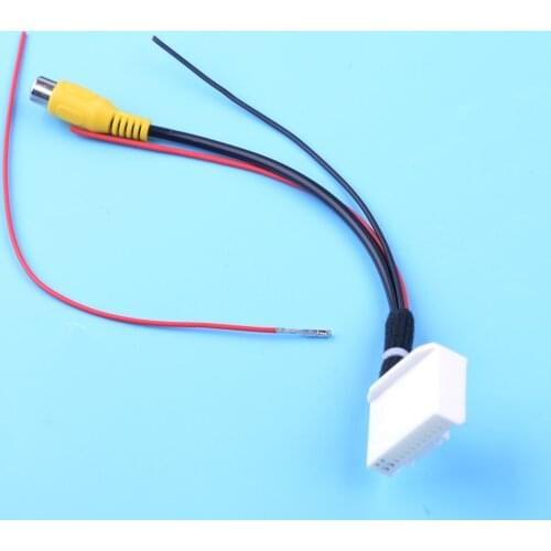 DWCX 20cm Back Up Reversing Car Rear View Camera Wire Cable Harness Adapter Fit For Toyota Corolla Auris 2013 2014 2015