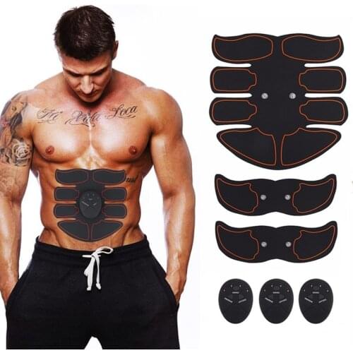 Electrostimulation EMS Muscle Stimulator Trainer Electric Wireless Fitness Abdominal Training Body Slimming Weight Loss Unisex