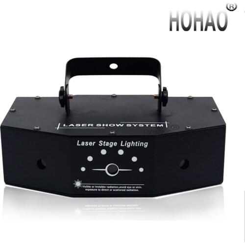 HOHAO Three-Eye Full-Color RGB Laser Pattern Spot Stage Effect Lighting Sales KTV Bar Dj Controller Christmas Lights Outdoor