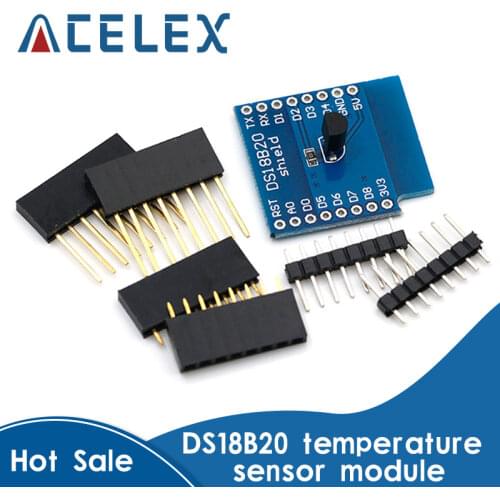 DS18B20 temperature sensor module measurement module for WEMOS D1 mini WIFI extension board learning board