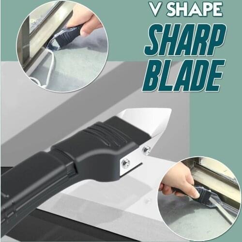 Caulk Finishing Tool Set Silicone Glass Cement Scraper Tool Caulking Sealant Finishing Grout Floor Cleaning Tile Dirt Tool