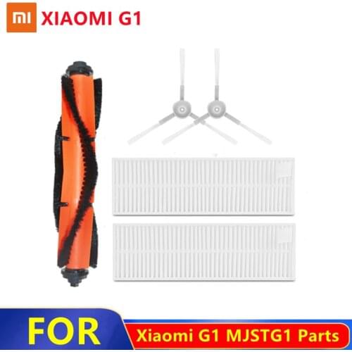 Xiaomi G1 Main Brush Cover Hepa Filter Mop Cloth Side Brush Original Parts For MIJIA MJSTG1 Robot Vacuum Cleaner Accessories