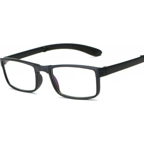 New Anti-blue Light Folding Reading Glasses For Women Men Radiation Protection Eyewear HD Lens Glasses Simple High-quality Frame