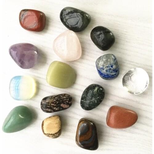 New Hot Stone Chakra 15 Colors Set Irregular Reiki Healing Crystals Stone Polished Individual Stones and Crystals Dropshipping