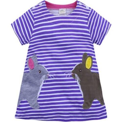 Wholesale Europe and United States Pure Cotton Dress childrens Clothing Brand Girl Summer Dress