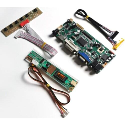 For B154PW01 V0 V1 15.4" 1440*900 CCFL LVDS 30Pin LCD monitor panel VGA DVI M.NT68676 screen controller drive board DIY kit