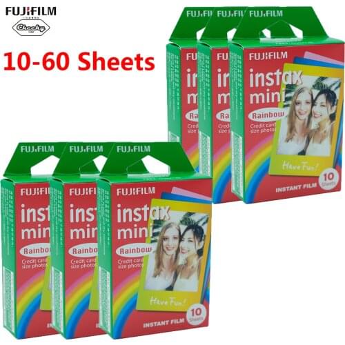 Fujifilm 10-60 Sheet Fujifilm Instax Mini Film For Fuji Instax Mini 7/8/9/10/30/50s/7s/90/25/20i/25i/50i/55i/Share SP-1 Film NEW