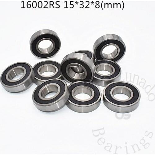 16002RS 15*32*8 mm 1Piece free shippping bearing 16002 chrome steel deep groove bearing