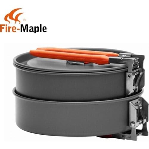 Fire Maple Feast 1 Outdoor Camping Hiking Cookware Backpacking Cooking Picnic Pot Pan Set 1-2 Person