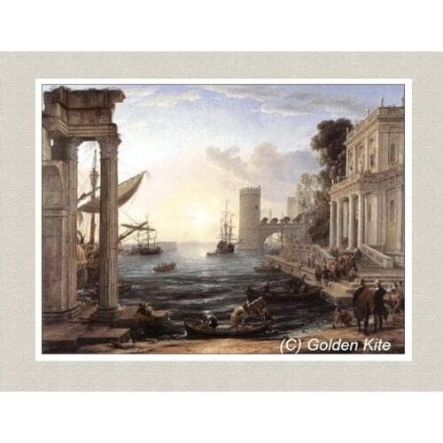 Drop Shipping Embroidery Harbor Wharf 18 Count Cross Stitch Kits with 100% Cotton Floss & Free Shipping for Home Decor & Gifts