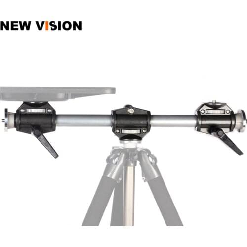 Silver Black Tripod Cross Arm Mount Bracket Camera Computer