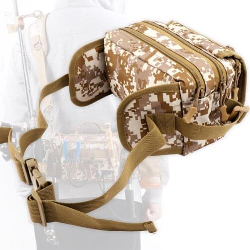 Fishing Bag Multifunctional Four-layer Lure Waist Bag Thickened Fishing Backpack for Angling Bag Canvas Waist Bag Entertainment