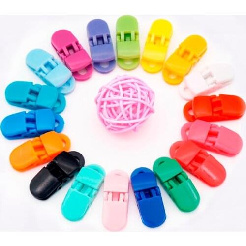 Sutoyuen 2019 New Arrival 1000pcs 5mm Plastic Pacifier Clips Attache Sucette Soother Holder For Baby Cute Chupeta Accessories