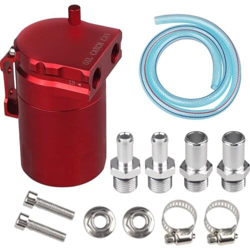 Universal Aluminum Oil Catch Reservoir Tank Air Oil Separator Can Reservoir 4 Colors