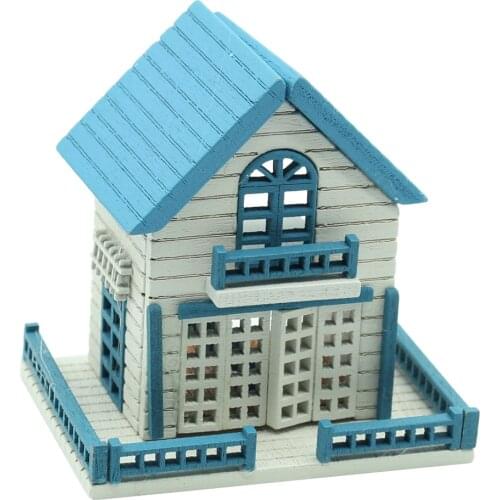 1/12 Mini House Wooden Crafts for DIY Toys Dollhouse Accessories, DIY Handcraft Miniature Project Kit, Fairy Garden Decor