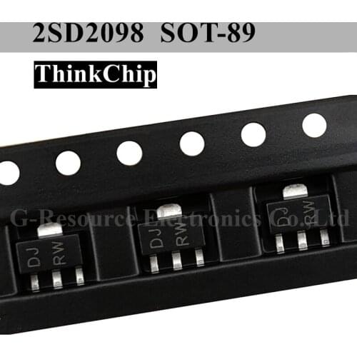100pcs) 2SD2098 SOT-89 SMD Crystal triode 2098 (Marking DJRW ) D2098 DJ RW SOT89