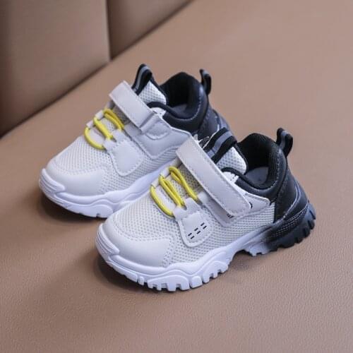 2021 spring casual Sneakers Running Shoes Boys student Shoes Breathable boy tennis Sports Leather Shoe Kids Princess shoes