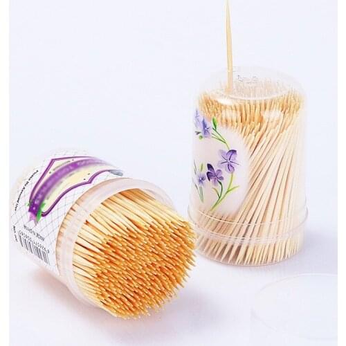 600pcs Disposable Bamboo Dental Flossers Toothpicks Tooth Picks Holder Box Bottle Interdental Cleaning Picks Holder Sale