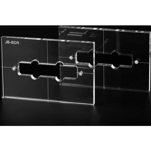 Musiclily Pro CNC Accurate Acrylic Pickup Routing Templates Set for Standard Jazz Bass Neck and Bridge Pickup