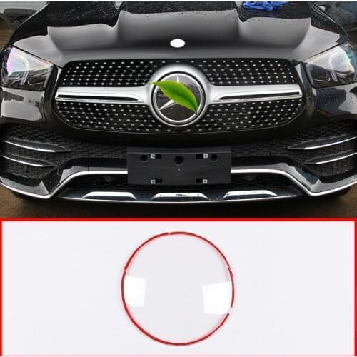 For Mercedes Benz C Class W205 2015-2021 E Class W213 2016-2021 Acrylic materialCar front Logo Protection Cover Car Accessories