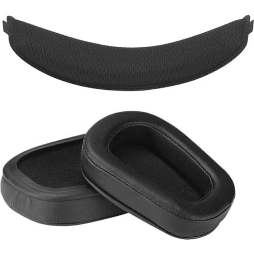 Headphone Earpads Covers For Logitech G633 G933 Headphones Replacement Foam Earmuffs Ear Cushion Accessories head beam