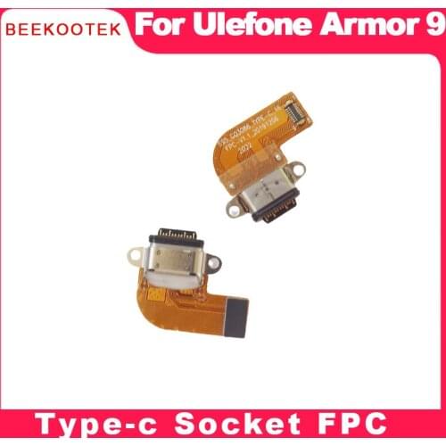 BEEKOOTEK New Original Ulefone Armor 9/9E USB Charging Port Connector Charge Dock Board Flex Cable TYPE-C Slot Repair Parts