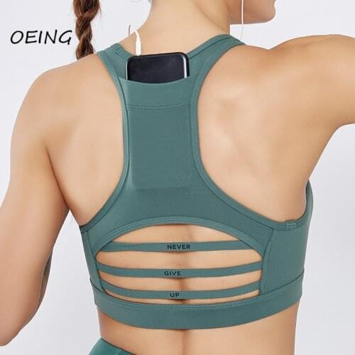 Yoga Bra with Pocket Plus Size Gym Clothes Workout Clothes Fitness