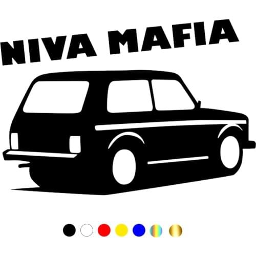 CS-539# sticker Niva mafia funny car sticker and decal silver/black vinyl auto car stickers