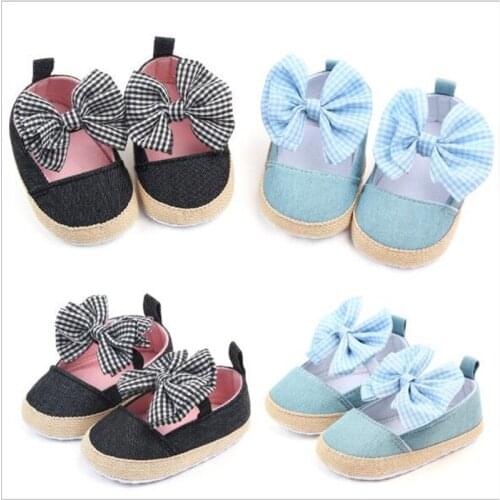 Lovely Big Bowknot Baby Shoes infants Girl Soft Shoes First Walkers Newborn Girls Princess Shoes