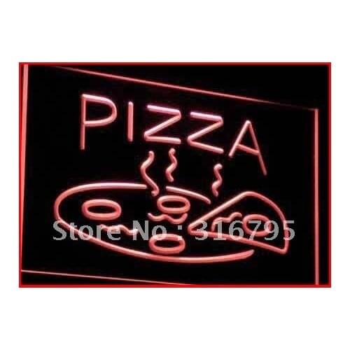 I004 Pizza Cafe NR Enseigne Lumineuse LED Neon Light Light Signs On/Off Switch 20+ Colors 5 Sizes