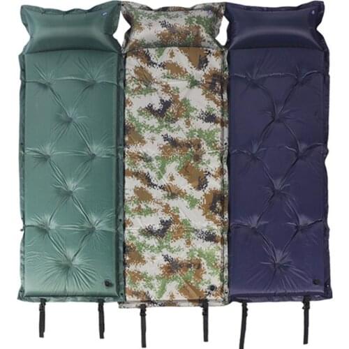 Camping Sleeping Pad 190*60*5cm Inflatable Mattress Air Bed Thickness Moisture Proof Mat Cushion for Tent Outdoor Hiking Travel