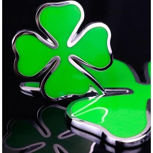 Clover Days Love Metal Sticker Custom Text Personalized Stereo Letter Motorcycle Car Stickers DIY Emblem Sticker Car Styling