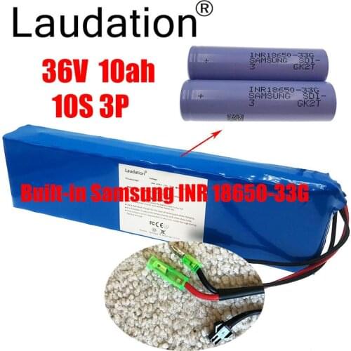Laudation 36V 10ah Electric Bicycle Battery Pack 36V 18650 Battery Pack 500W High Power And Capacity Motorcycle Scooter With BMS