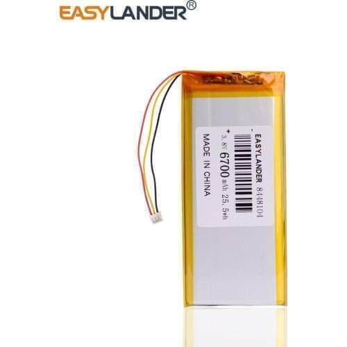 3 thread 8448104 3.8V 6700MAH (polymer lithium ion battery) Rechargeable batteries Li-ion battery for tablet pc Gpd Win 1