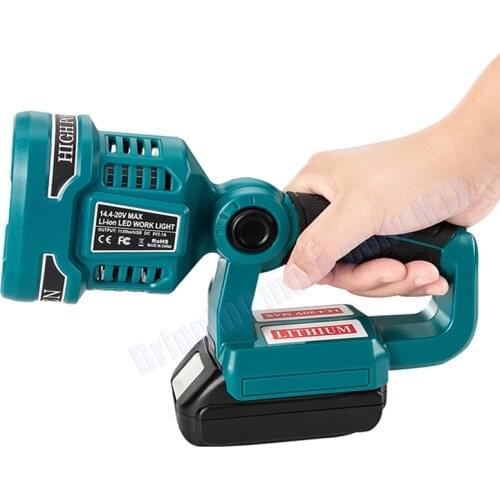 For Makita 18V B1830 BL1860 Li-ion Electric Power Tool battery Supply For Makita Emergency lighting Hand LED lamp LED light