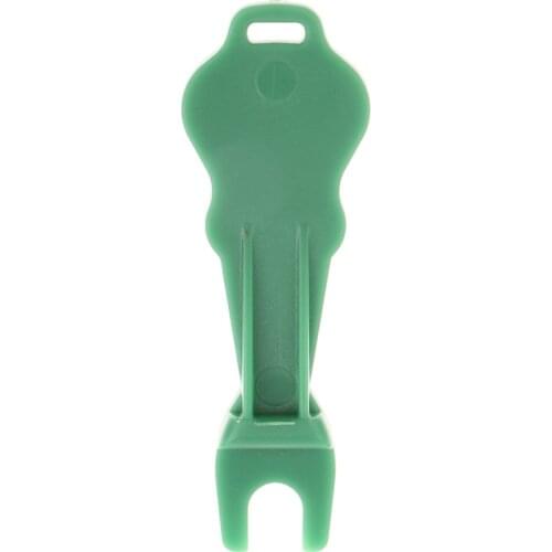 Mini Guitar-shaped Bridge Pin Puller Peg Remover W Keychain For Guitar Green