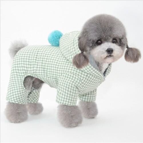Pet clothes dog clothes pet four-legged cotton-padded clothes warm puppy clothes teddy winter clothes