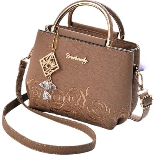 Solid Color Totes Bags Women Large Capacity Handbags Women PU Shoulder Messenger Bag Female Retro Daily Crossbody Bags