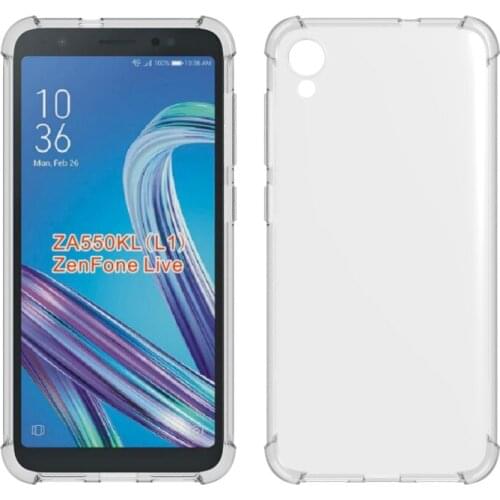 Crystal Clear Anti-slip Anti-Scratch Shockproof Durable Flexible TPU soft Case Cover for Asus ZenFone Live L1 ZA550KL